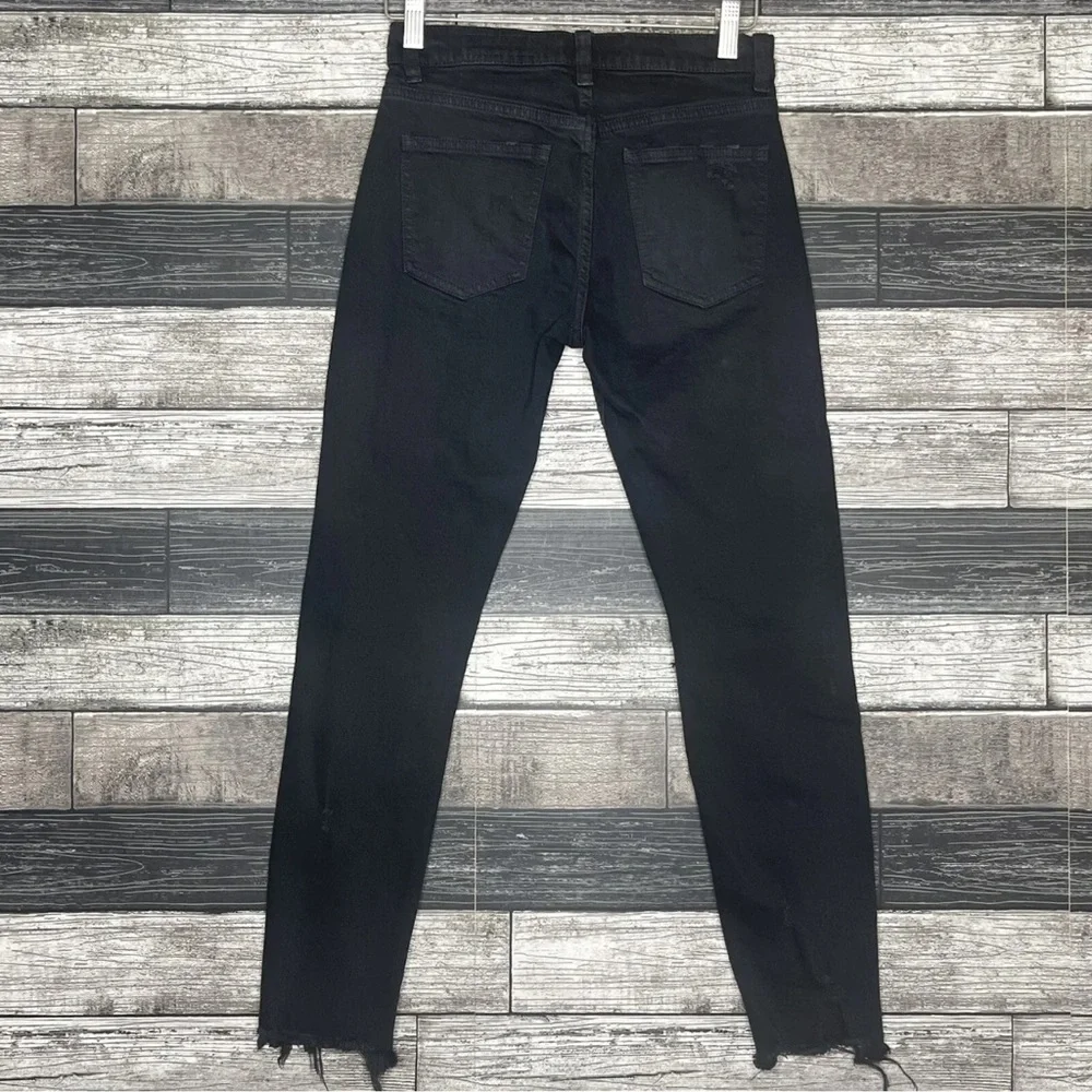 Pistola Womens Jeans Size 24 Black Distressed Skinny Ankle Length Stretch Fit 00 - Picture 2 of 11
